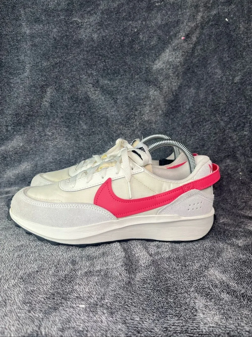 Nike Waffle Debut Women Size 8 Sneakers Sail Aster Pink White Shoes DH9523-108
